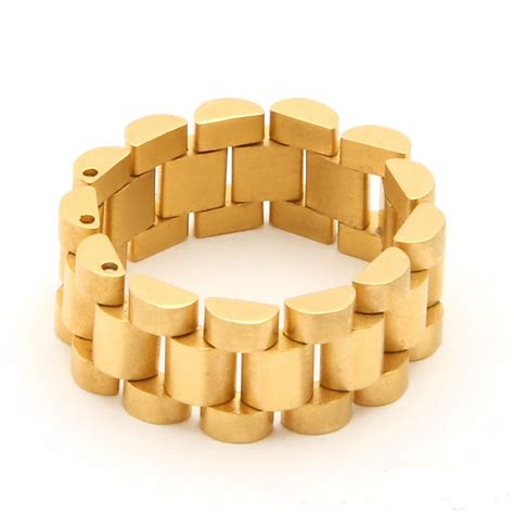 rolex link ring gold|rolex gold ring price.